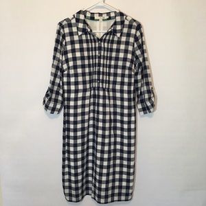 Boden Navy Gingham Dress Sz 8L